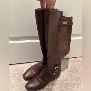 Vince Camuto Brown Knee Boots